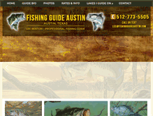 Tablet Screenshot of fishingguideaustin.com